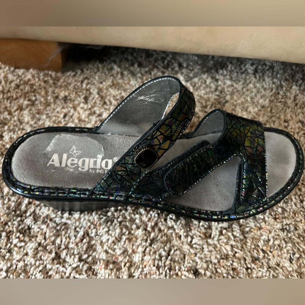 Alegria Womens Loti Open Toe Casual Slide Sandals Size 8 1/2 - Picture 3 of 3